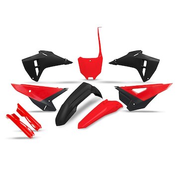 UFO Kompletný plastový KIT Honda CRF 450 R 25-26 / CRF 250 R 25-26 červená-čierna