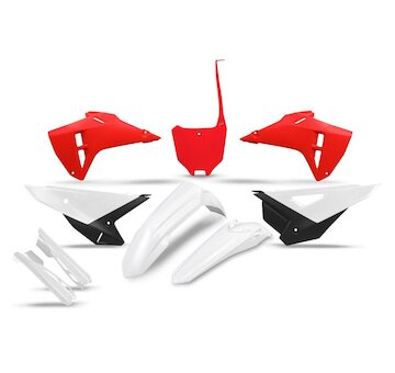 UFO Kompletný plastový KIT Honda CRF 450 R 25-26 / CRF 250 R 25-26 červená-biela