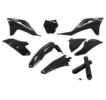UFO Kompletný plastový KIT Gas Gas MC 125,250/ MC-F 250,350,450/ EX 250,300/ EX-F 250,350,450 2021-2023 čierna
