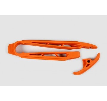 UFO Vodítko reťaze predné KTM SX-SX-F 07-10/EXC-EXC-F 08-11oranžová