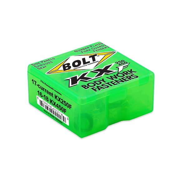 Bolt kompletná sada skrutiek do plastov Kawasaki KX 250F 2017-2020, KX 450F 2016-2018