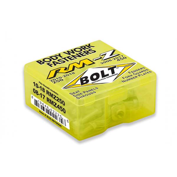 Bolt kompletná sada skrutiek do plastov Suzuki RM-Z 250 2010-2018, RM-Z 450 2008-2017