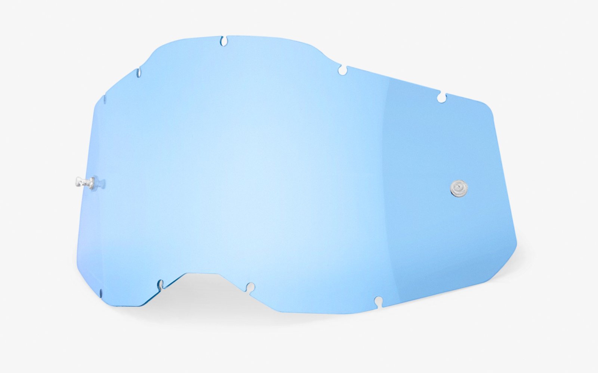 Sklo do okuliarov 100%  Racecraft 2/Accuri 2/Strata 2,    modré, Anti-fog