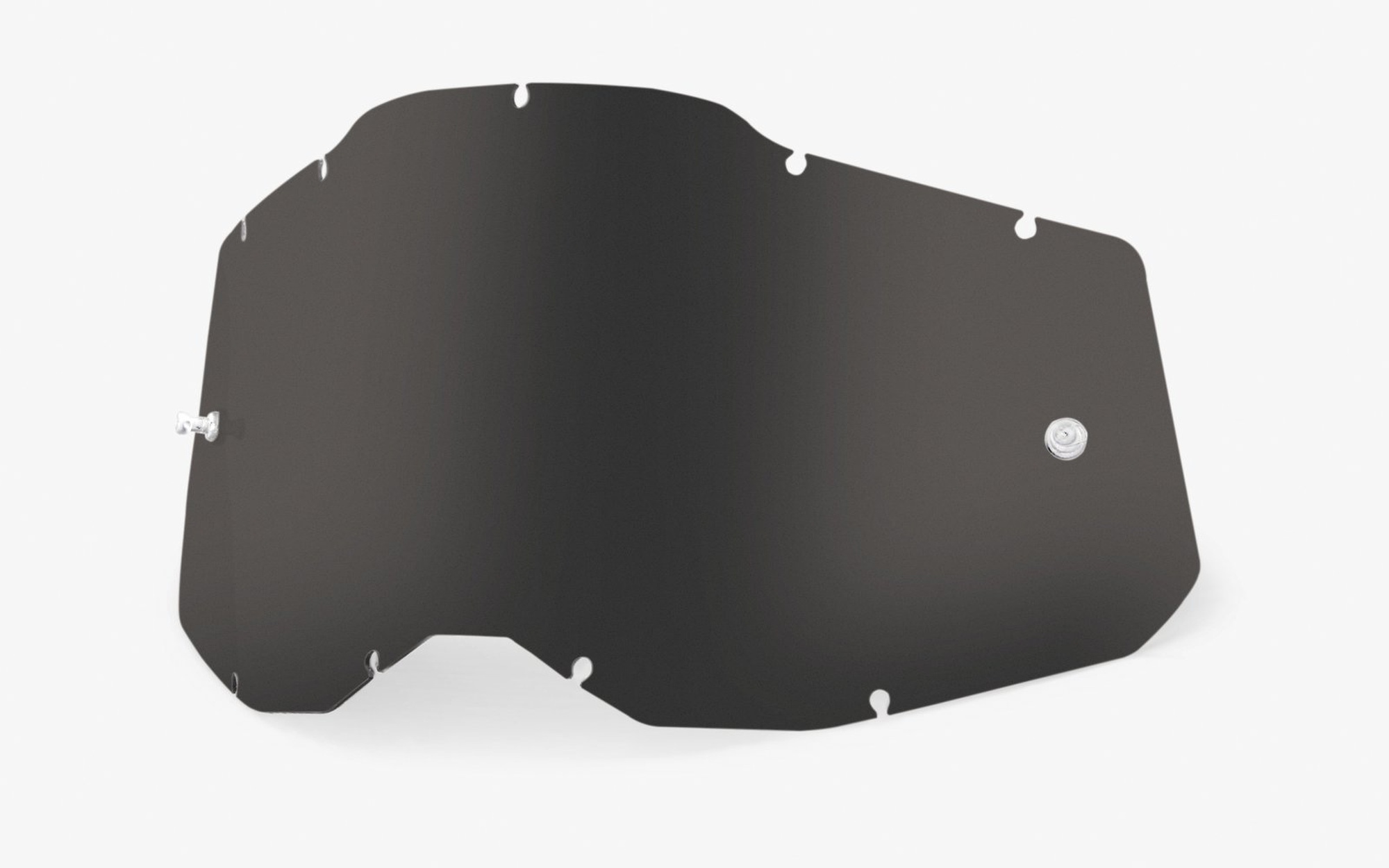 Sklo do okuliarov 100%  Racecraft 2/Accuri 2/Strata 2,        tmavo dymové, Anti-fog