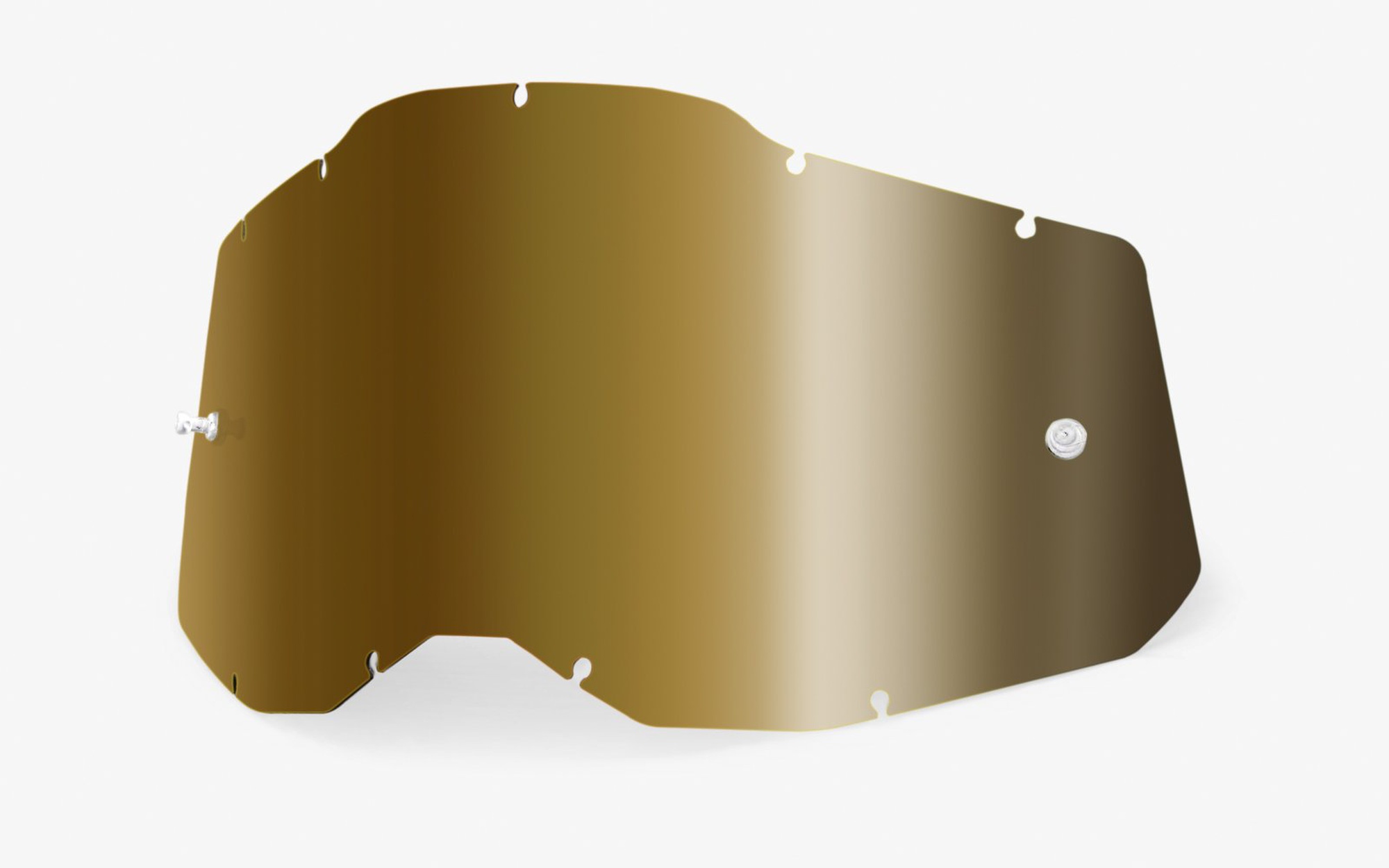 Sklo do okuliarov 100%  Racecraft 2/Accuri 2/Strata 2,              zlaté chrómové, Anti-fog