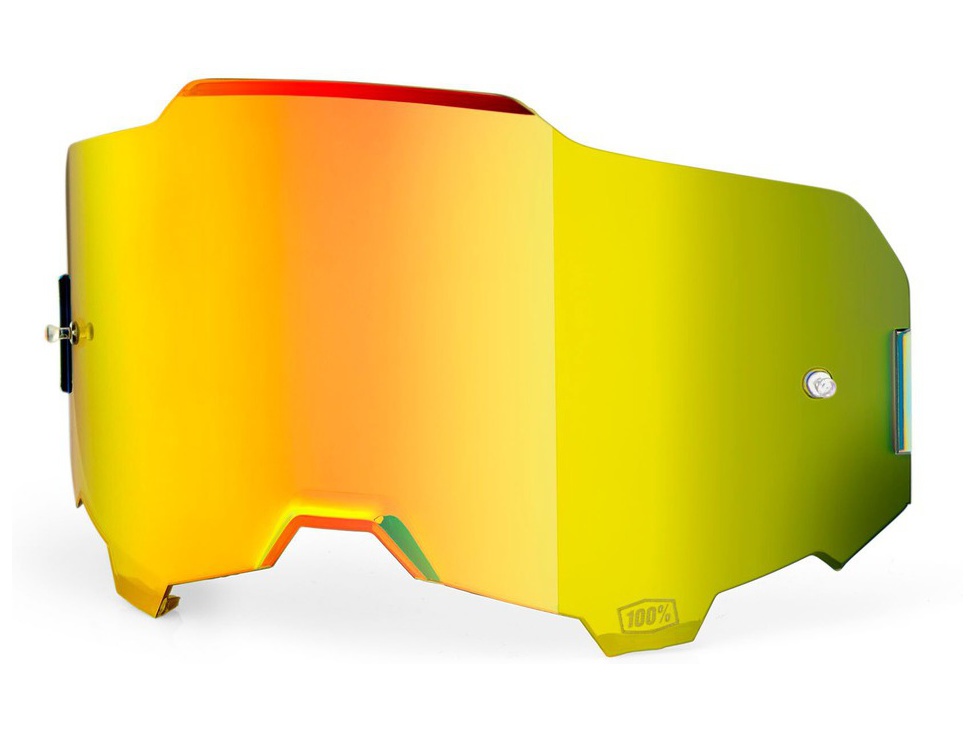 Sklo do okuliarov 100%  ARMEGA,AIRMATIC     zlaté chrómové - Anti-fog