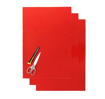 BLACKBIRD Hrubá folia 3 ks červená