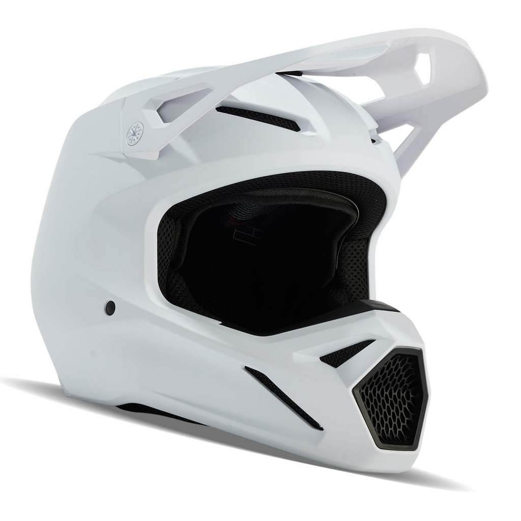 FOX Racing MX-prilba V1 Solid MIPS Matt white