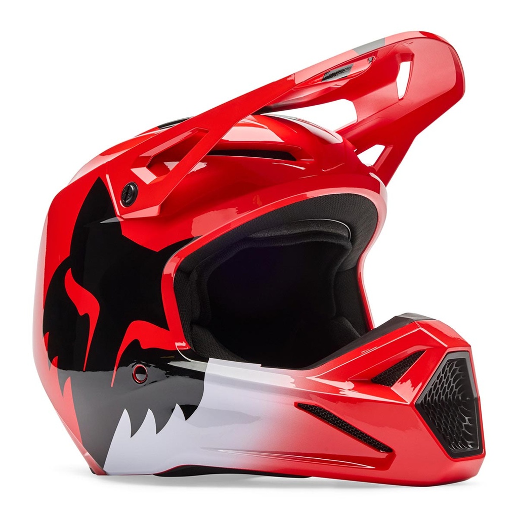 FOX Racing MX-prilba V1 Shield MIPS Red fluo