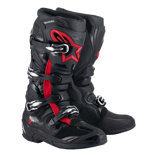 ALPINESTARS MX-čižmy Tech 7 Black red fluo