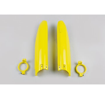 UFO Kryty predných tlmičov Suzuki RM 125/250 2004-2006 / RMZ 450 2005-2006 žltá