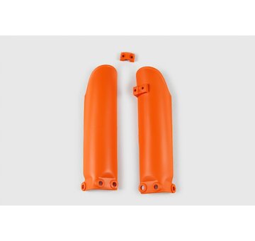 UFO Kryty predných tlmičov KTM SX 65 02-26/Gas Gas MC 65 21-26/Husq. TC 65 24-26 oranžová