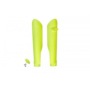 UFO Kryty predných tlmičov Husqvarna TC/TE/FC/TX/FE 125,150,250,300,350,450,501 15-23 neón. žltá