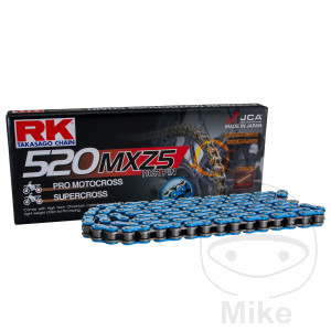 RK 520 MXZ5 bezókružková MX retaz Modrá  118čl