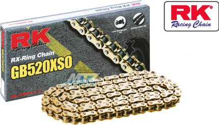 RK 520 XSO-Z1 X-Ringová reťaz 118čl. zlatá