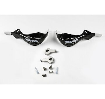 UFO Chrániče páčok ALU s hliníkovou výstuhou + montážna sada 22mm čierne