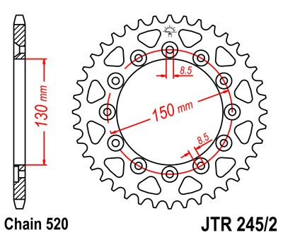 Rozeta JT sprockets  Honda XR600,XR250