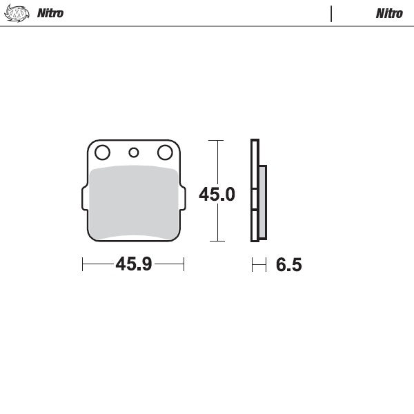 Brzdové platničky Moto-Master Yamaha zadné